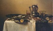 unknow artist, Nature morte aux pieces d'etain